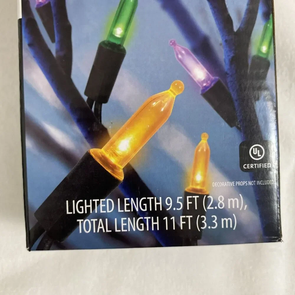 Halloween Led Mini Lights Multicolor Indoor Outdoor Home Decor Holidays 3 Packs